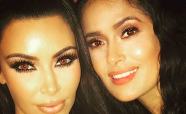 Kim Kardashian se inspiró en la belleza de Salma Hayek