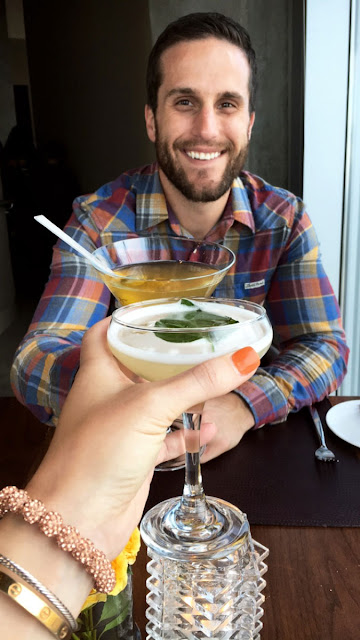 Cheers with cocktails