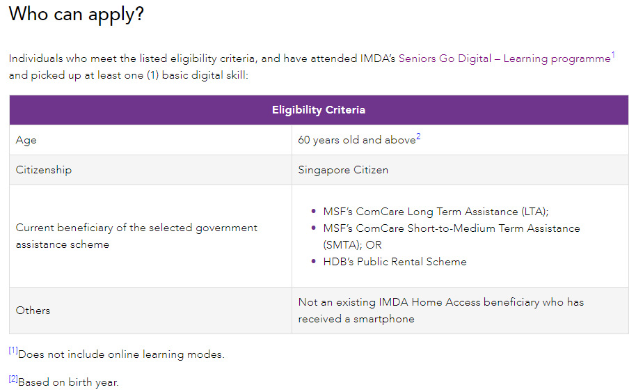 If Only Singaporeans Stopped to Think Mobile Access for Seniors Low
