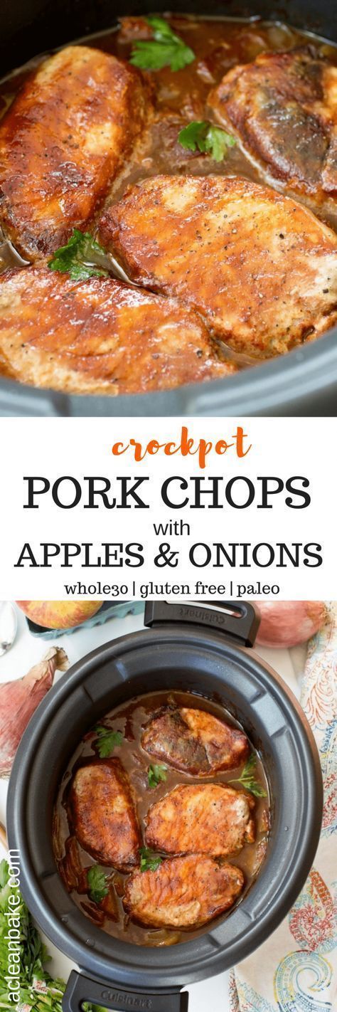 The Best Food In The World: Crockpot Barbecue Pork Chops with Apples ...