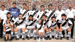 Time do Vasco Campeão Carioca em 1992. Detalhe : Edmundo e Roberto Dinamite no Ataque.