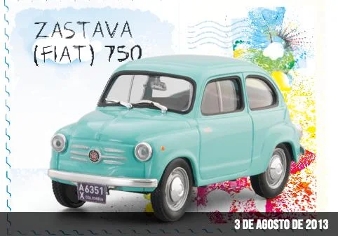 los carros más queridos de colombia, zastava fiat 750 1970, zastava fiat 750 1:43