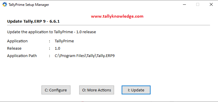 How To Update TallyERP 9 To Tally Prime Tally Knowledge