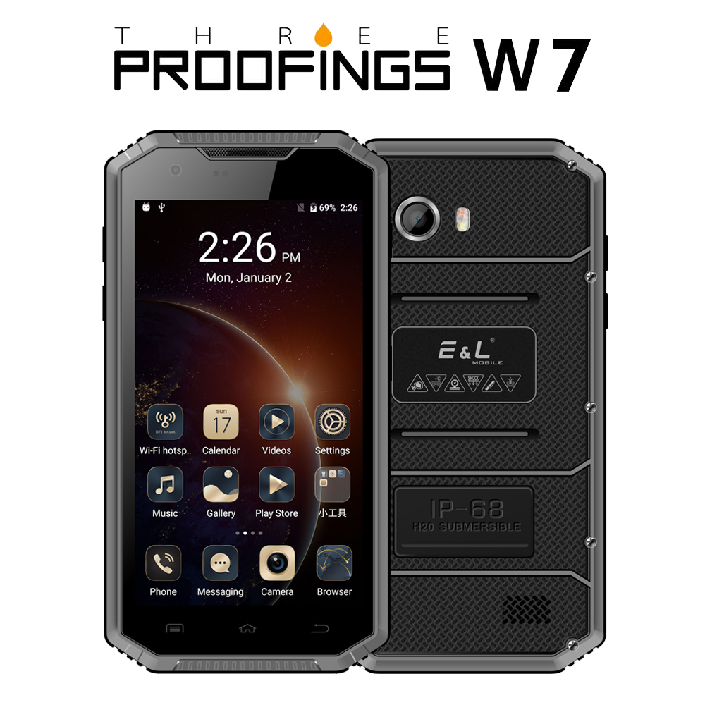 E&L W7The Best Waterproof Mobile Phone with the Lowest Price in 2017