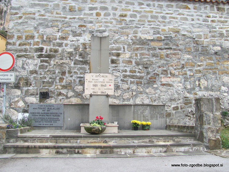Osp, spomenik NOB Slovenija, J. Primorska