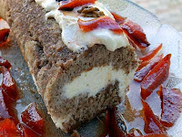 Kορμός cheesecake με ψητά κυδώνια - by https://syntages-faghtwn.blogspot.gr