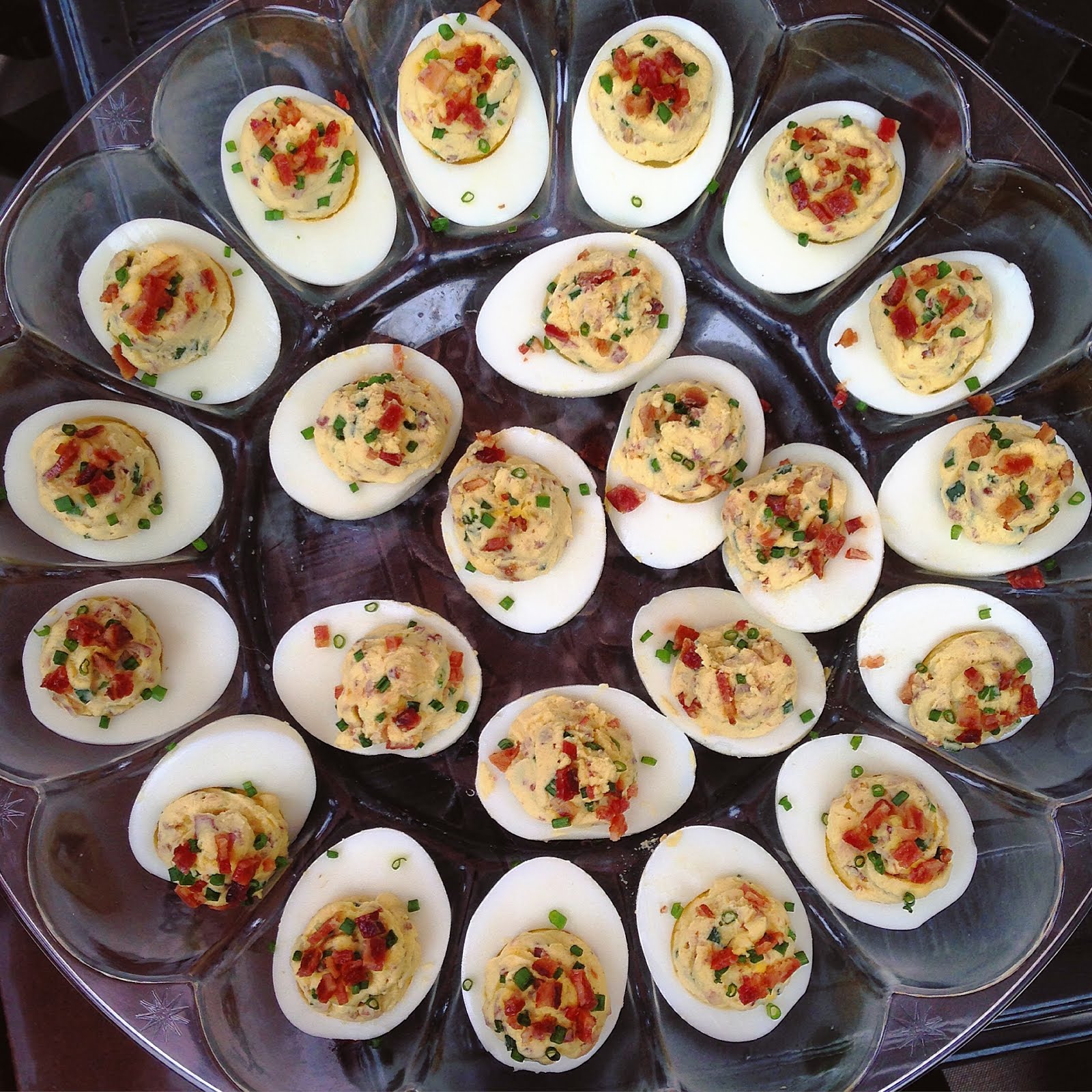Follow My Crumbs Sour Cream & Bacon Deviled Eggs