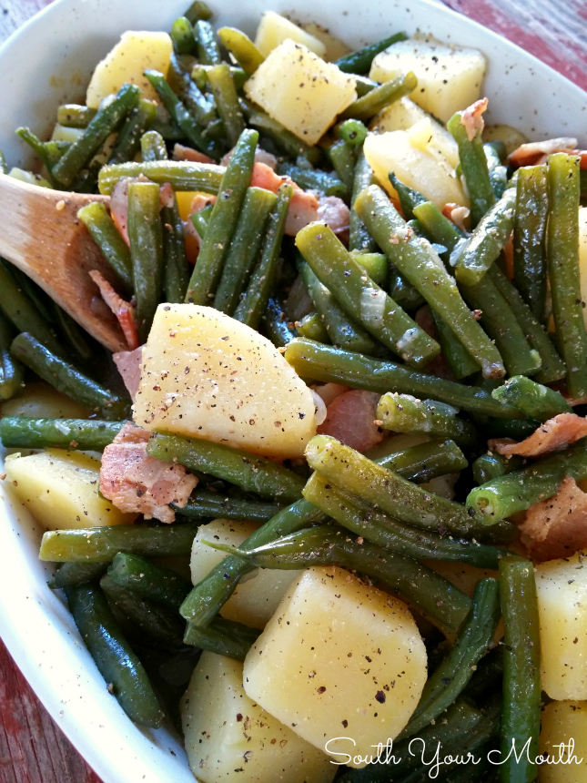 South Your Mouth: Southern Style Green Beans & Potatoes