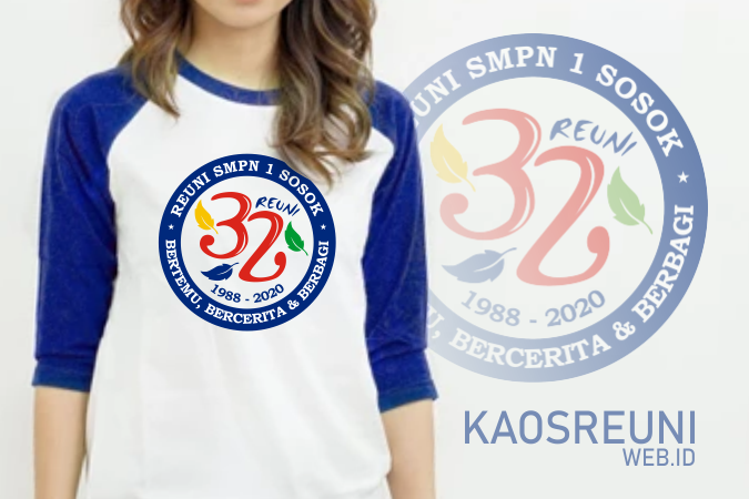Desain Logo Sablon Kaos Reuni SMPN 1 Bertemu Bercerita dan Berbagi