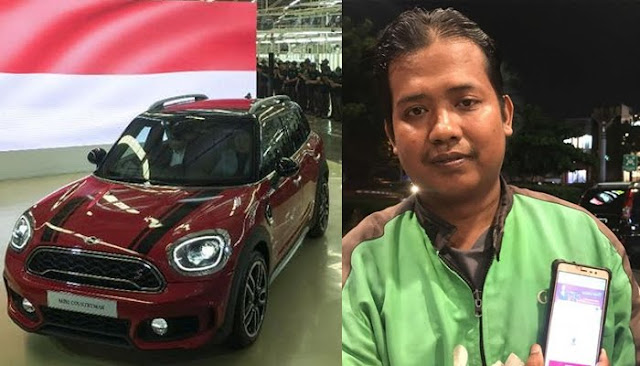 Pemenang Harbolnas Mini Cooper Seharga Rp.12.000 Tukang Ojek Online 