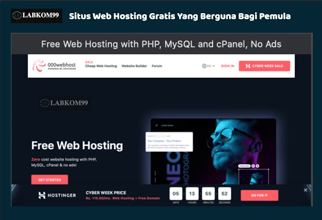 Situs Web Hosting Gratis Yang Berguna Bagi Pemula
