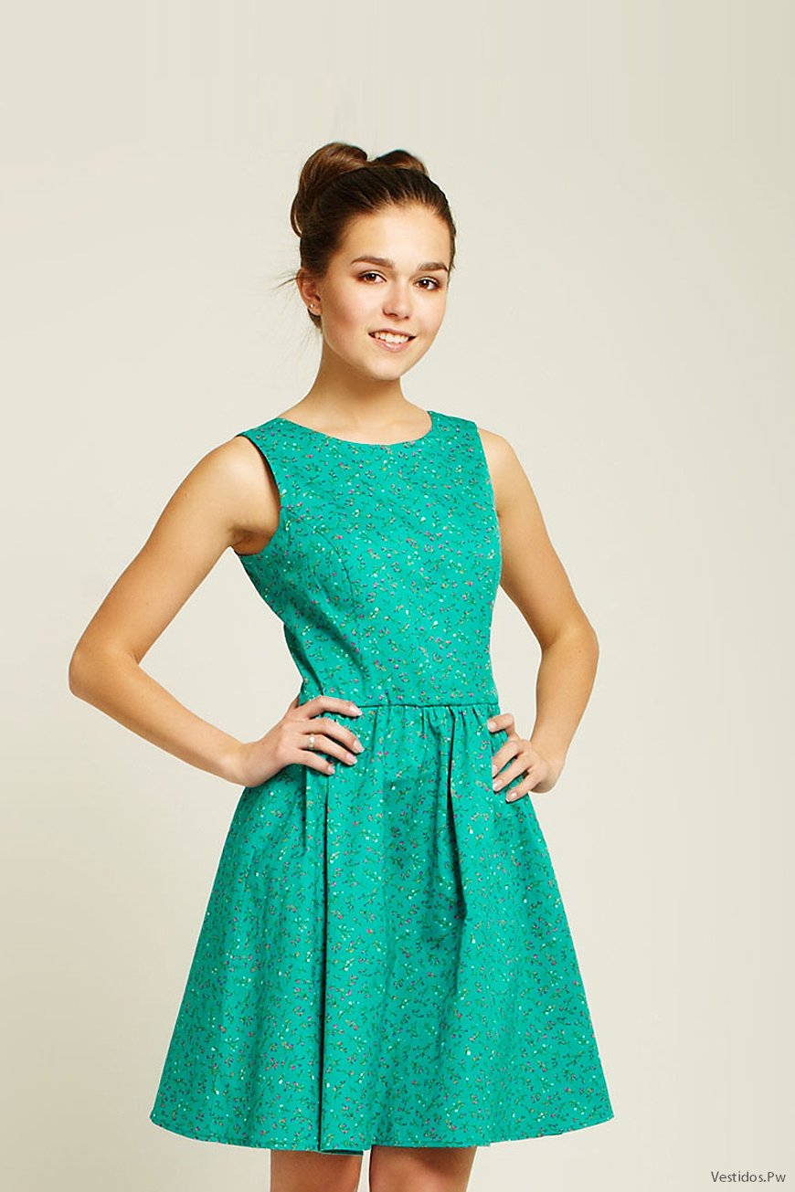 22 Vestidos Cortos Azul Turquesa ¡Tendencias 2020! Vestidos Moda