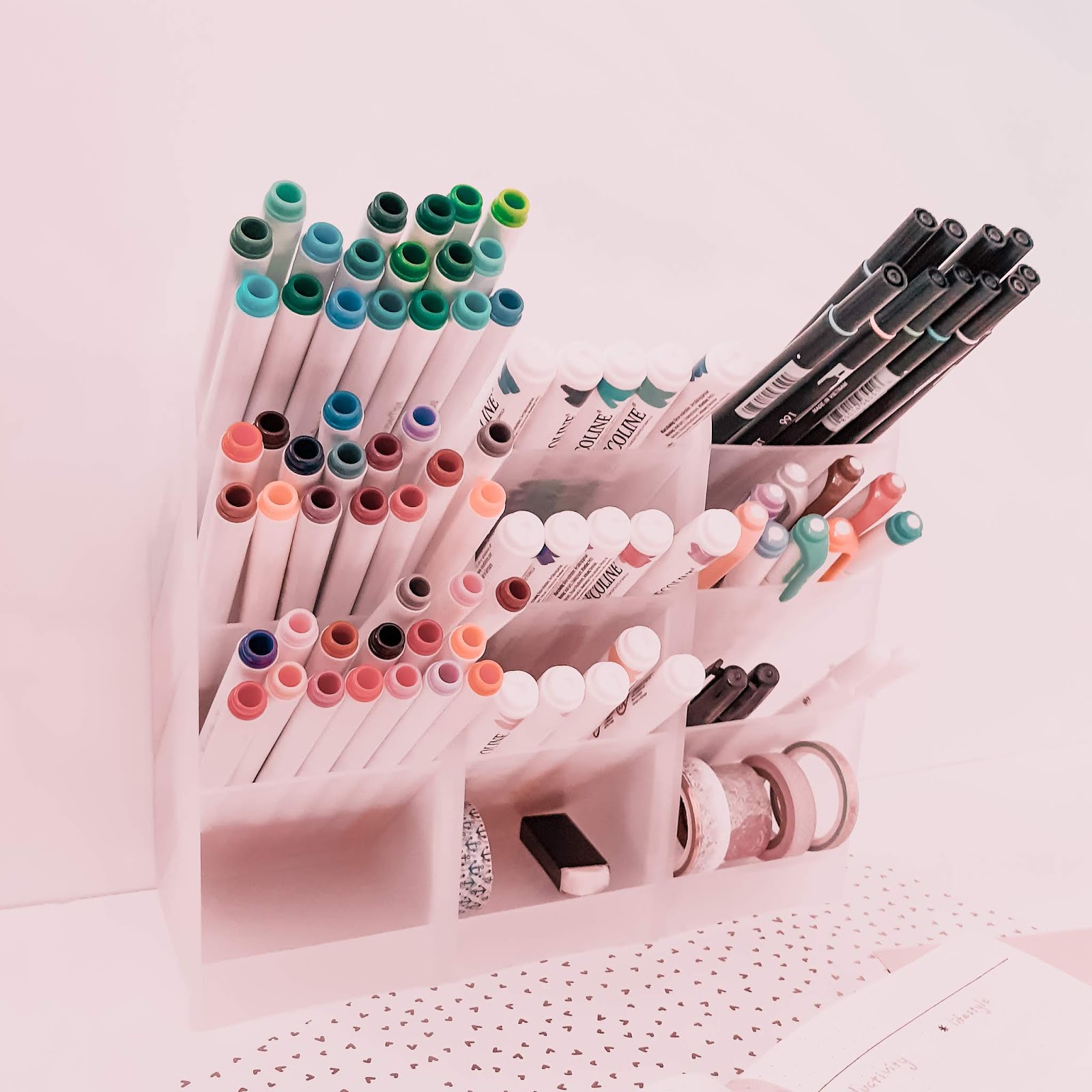 All of My Bullet Journal Supplies + How I Organize Them Productive Pixie