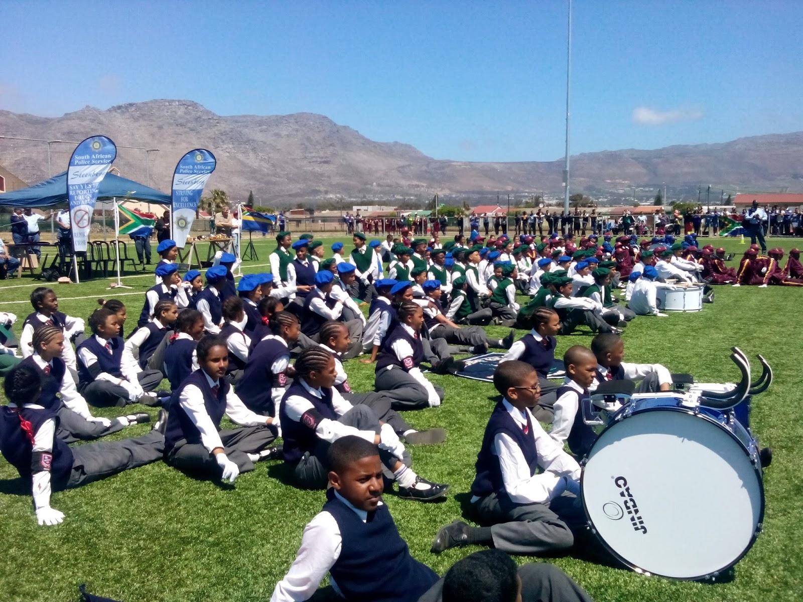 Showcase of the disciplinary drill skills of the cadets at Steenberg