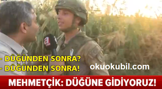 Türk Askeri Düğüne Gidiyoruz. Dünyada Savaşa Giderken Bunu Söyleyecek Hiç Bir Ülkenin Askeri Yoktur.