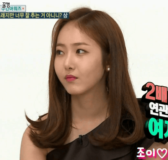 오늘자 주간아이돌 여친 신비랑 트와이스 다혀니.gif | 인스티즈