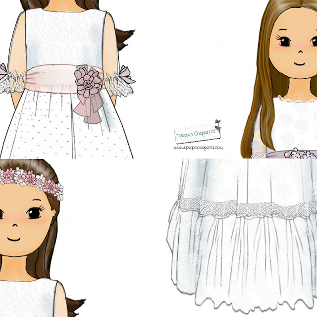 dibujos personalizados comunión