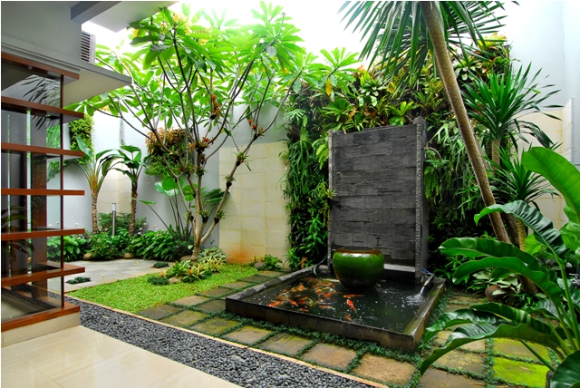 Desain eksterior Taman Rumah