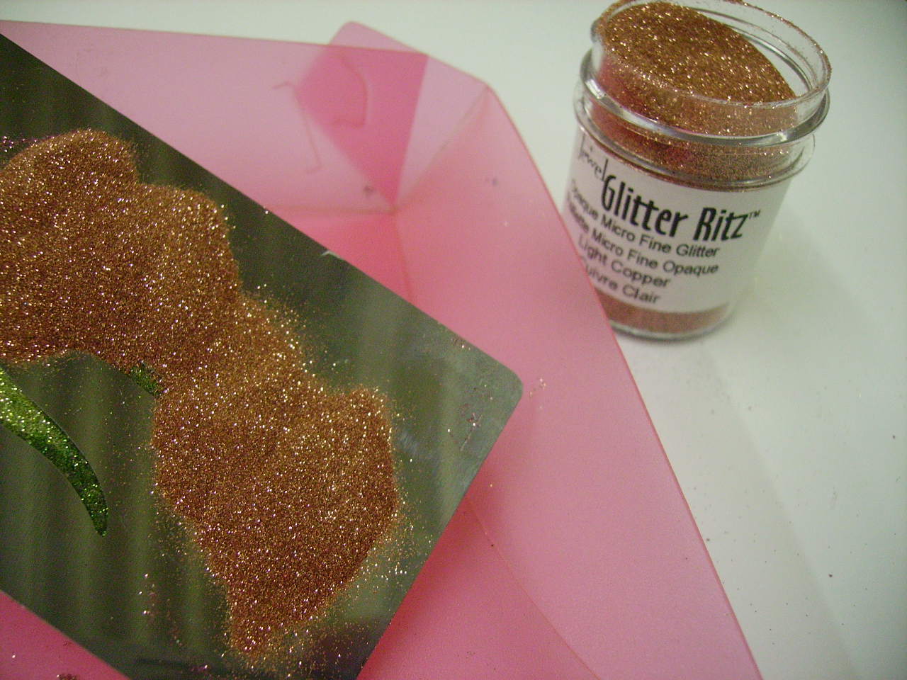 Cherished Scraps Glitter painting Tutorial