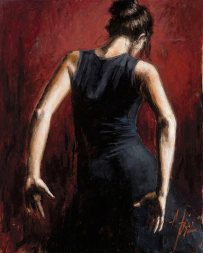 Fabian Perez 1967 ~ Argentine Figurative painter | Flamenco Dancers