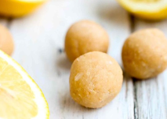 Lemon Coconut Energy Balls #healthy #recipe