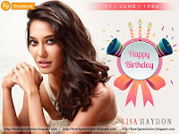 nymph bollywood celebrity lisa haydon photo with birthday quote