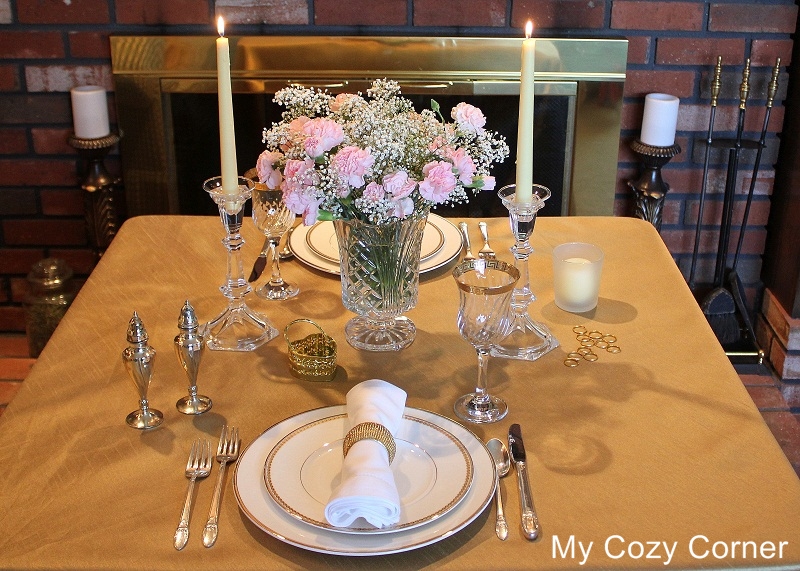 My Cozy Corner: Tablescape #61 A Romantic Dinner