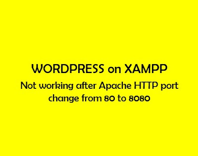 WordPress not opening on localhost:8080 after port change from 80 to 8080