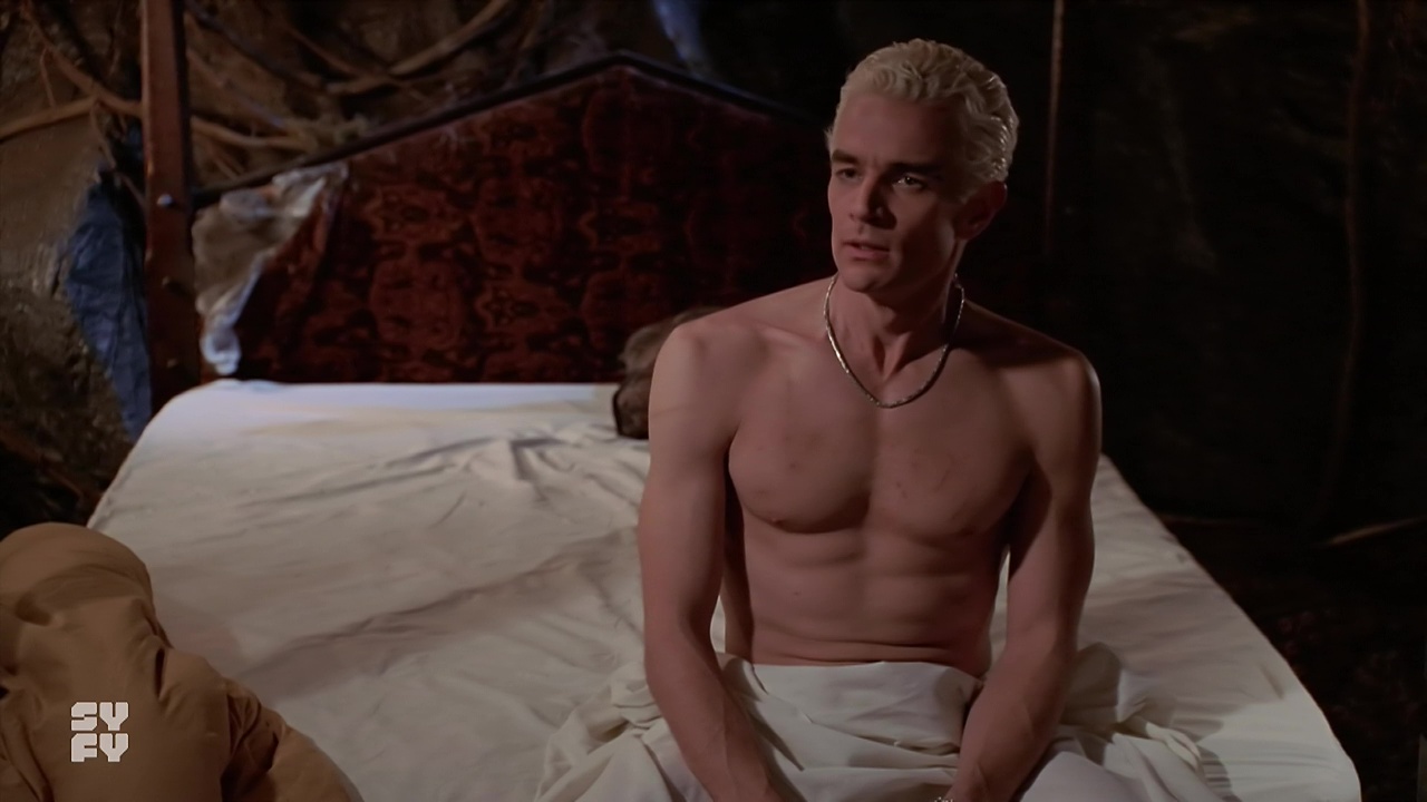 James Marsters shirtless in Buffy The Vampire Slayer 6-11 "Gone" ...