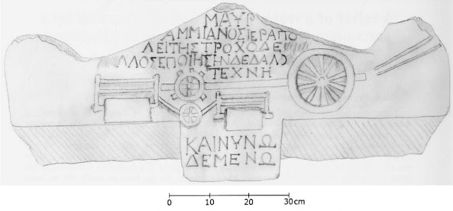 Отрисовка рельефа на саркофаге из Иераполиса (Ritti 2007)
