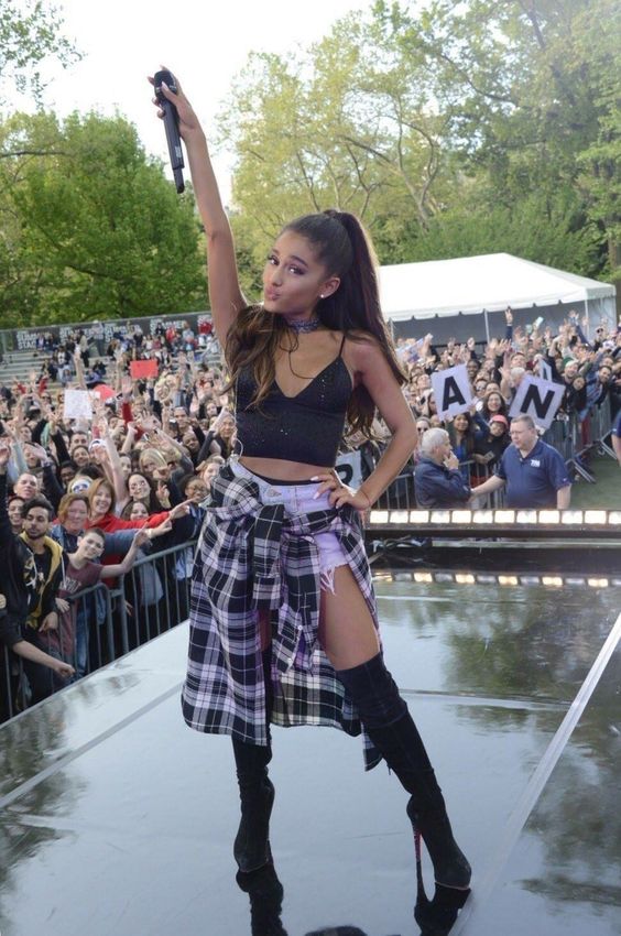 ariana grande concert stage outfit fashion look