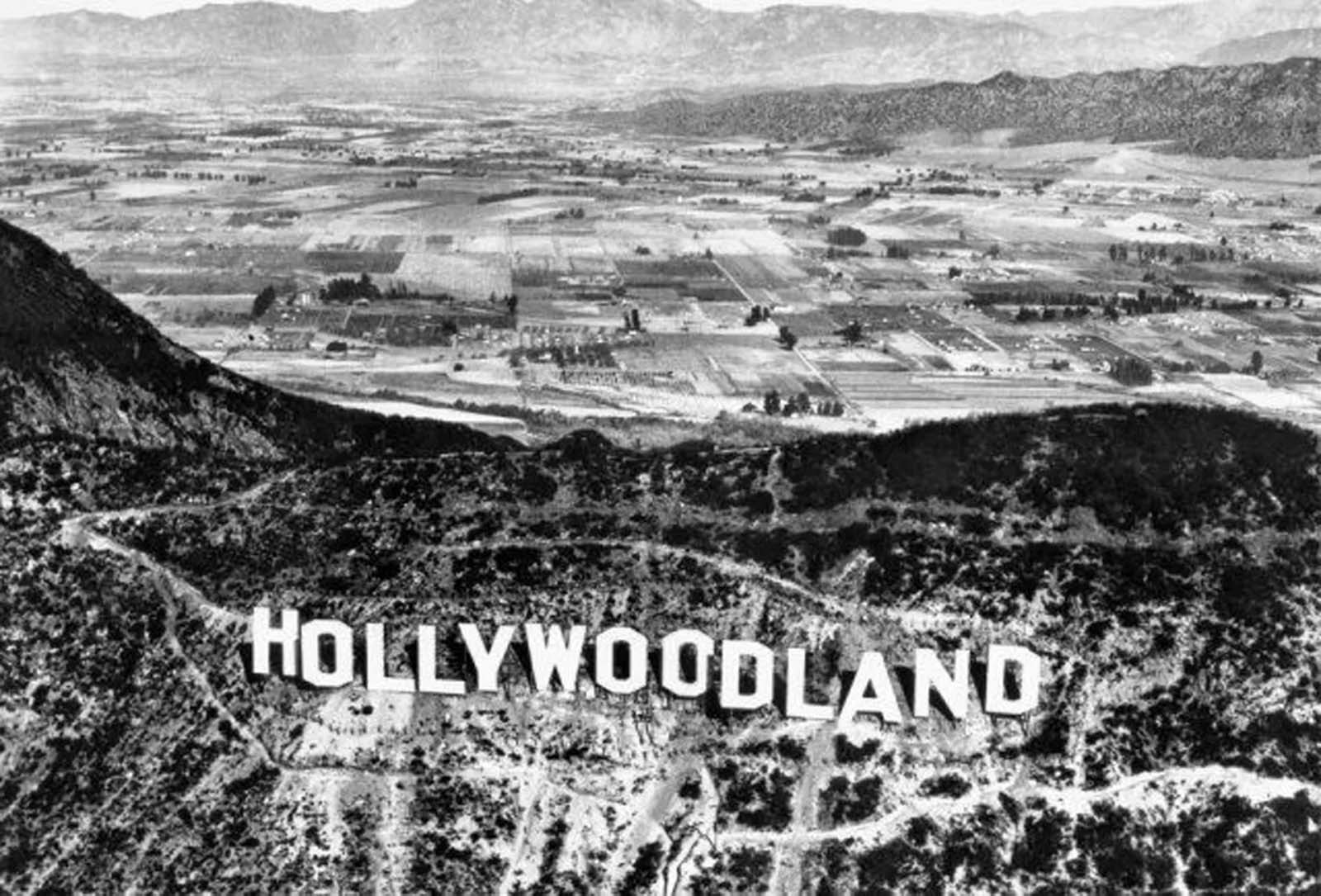 hollywood sign old photographs