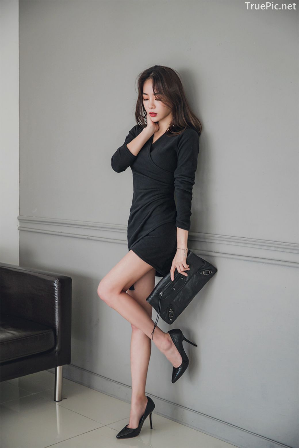 Korean fashion model - An Seo Rin - Woolen office dress collection - TruePic.net - Picture 36
