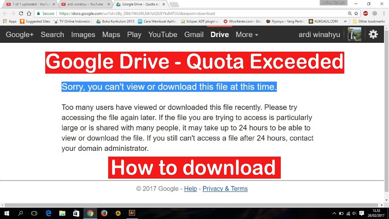 google download quota exceeded google download quota exceeded