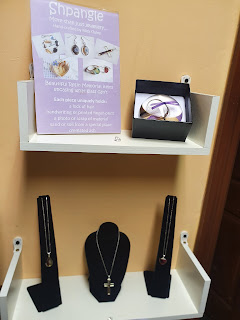 Shpangle Jewellery on display in Bradford