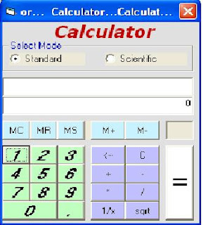 1 - Calculator using Visual Basic