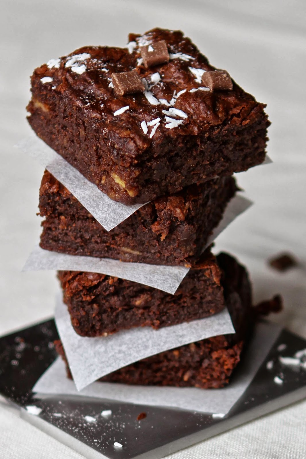 Gluten Free Alchemist ChocolateBananaCoconut Brownies gluten free