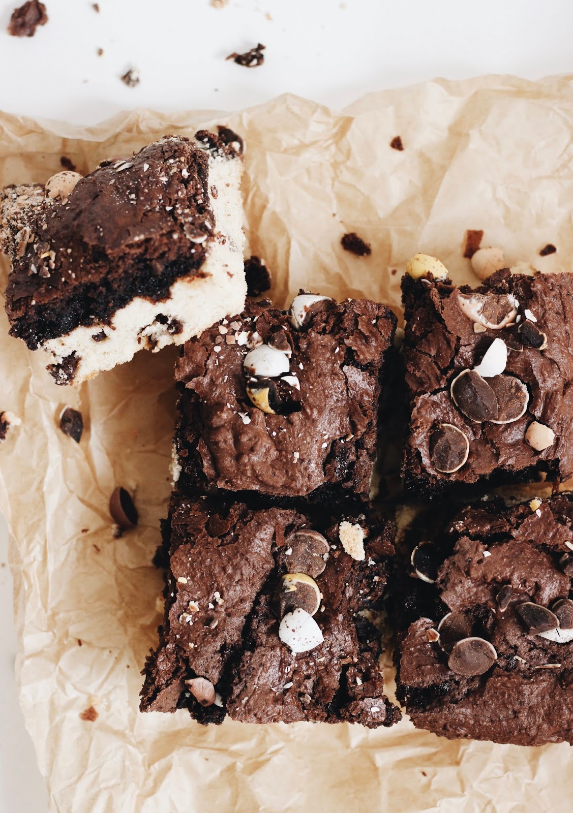 Indulgent Brownie with Mini Eggs