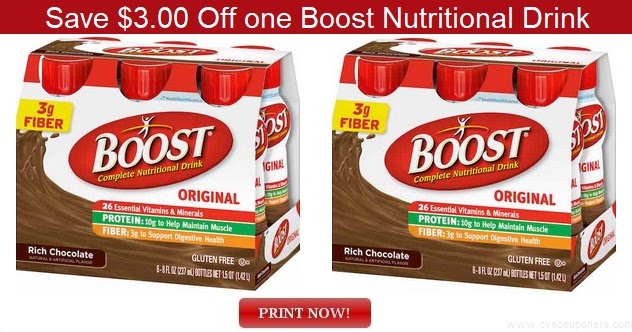 Just Released Save 3 00 Off One Boost Nutritional Drink Coupon PRINT  Just Released Save 3 00 Off One Boost Nutritional Drink Coupon PRINT