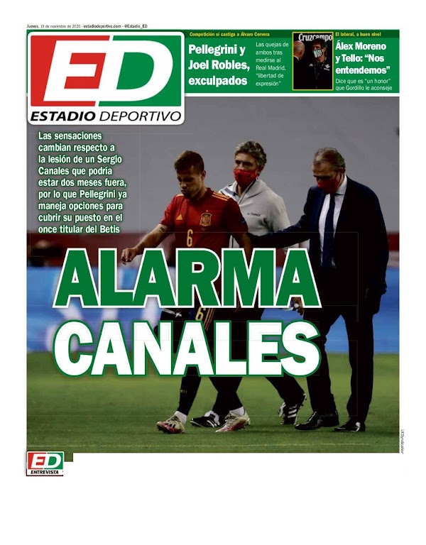 Betis, Estadio Deportivo: "Alarma Canales"