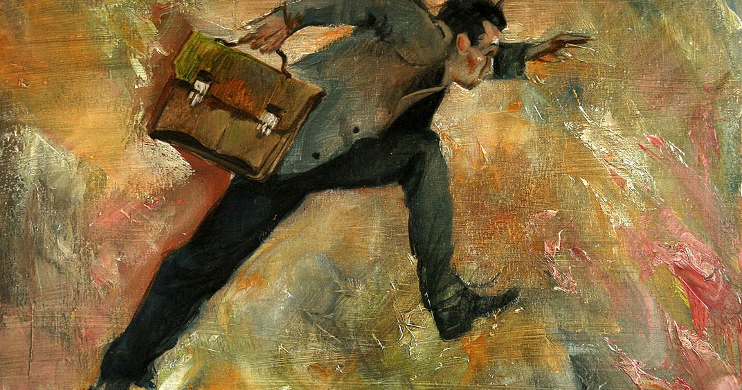 спешка картина. художник убегает. художник спешил. художник спешил. норман роквелл художник.