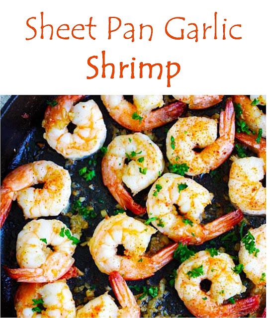1378 Reviews: My BEST #Recipes >> Sheet Pan Garlic #Shrimp - ~~~.
