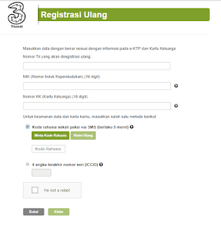 Form Registrasi Ulang nomor 3