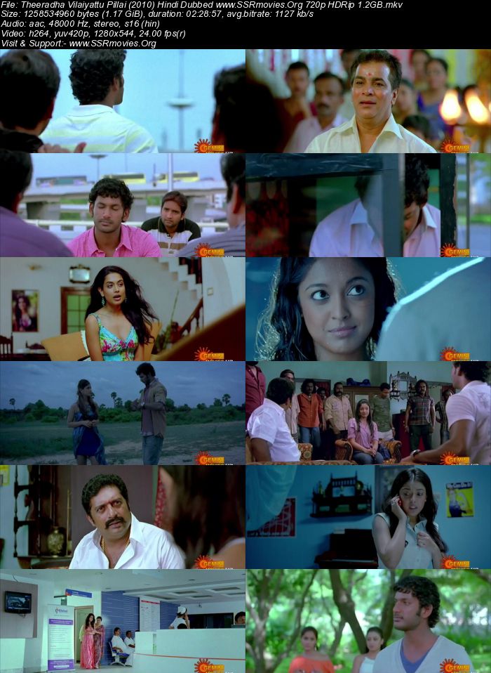 Theeradha Vilaiyattu Pillai (2010) Hindi Dubbed 720p HDTV