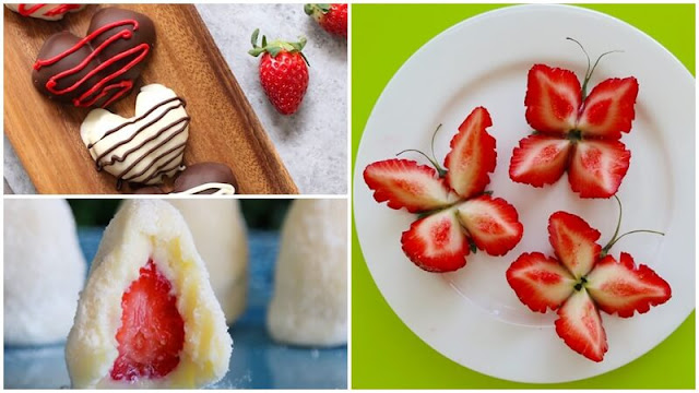 receita com morangos