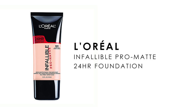 L'Oréal Infallible Pro-Matte 24HR Foundation | 12 Best Oil-Free Foundations for Daily use | NeoStopZone