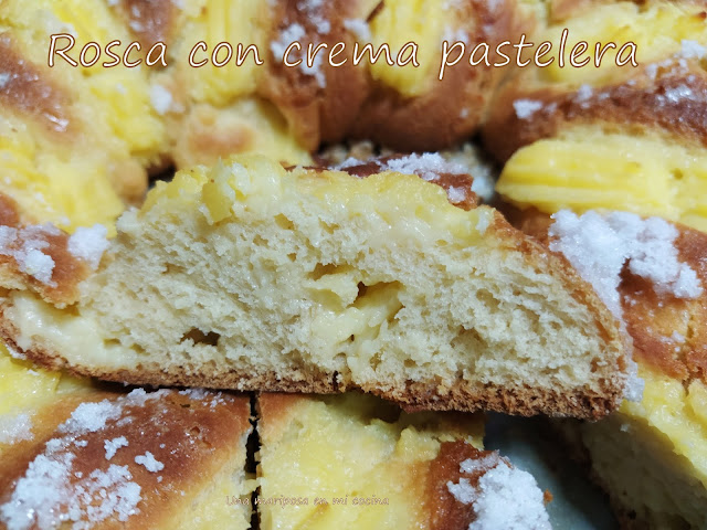 Rosca Con Crema Pastelera