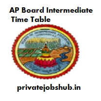 AP Board Intermediate Time Table AP Board Intermediate Time Table