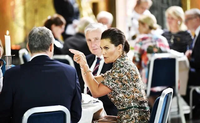 Crown Princess Victoria wore a new Iro maxi dress from By Malina, Princess Sofia wore a new henryke flounce dress from Hugo Boss