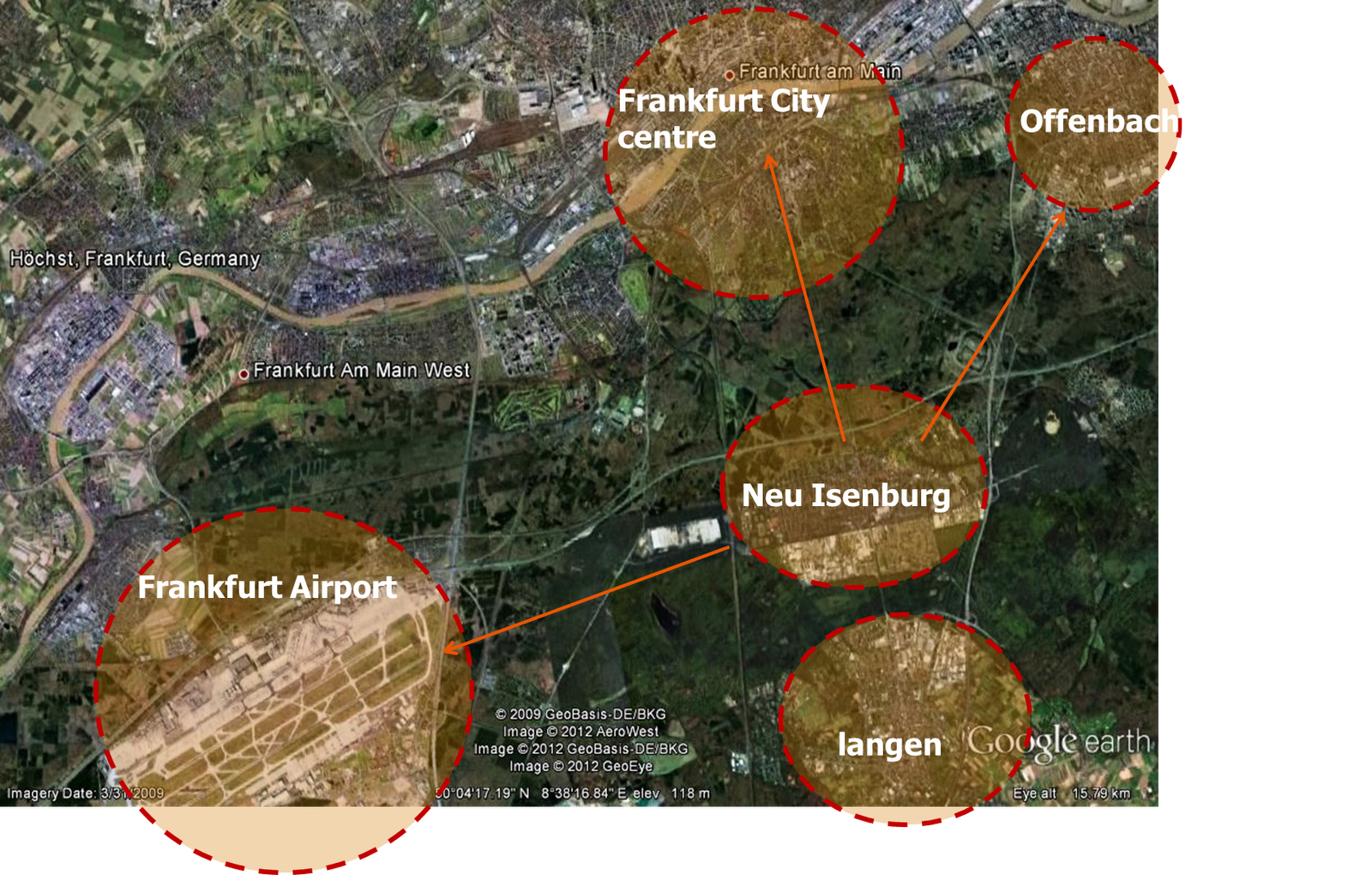 Mat in Deutschland NeuIsenburg, Carta de